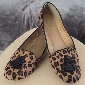 Nine West Leopard Print Tassel Flats